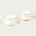 Noritake ノリタケ ホワイトパレス ティー コーヒー碗皿ペアセット カップ＆ソーサーペア 220ml P59587/4753 4753J/P59587 ティーカップ コーヒーカップ