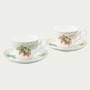 Noritake ノリタケ オーチャードガーデン ティー・コーヒー碗皿ペアセット（色変り） 250ml P97887/4911-12 4911-12L/P97887 ティーカップ コーヒーカップ カップ＆ソーサー