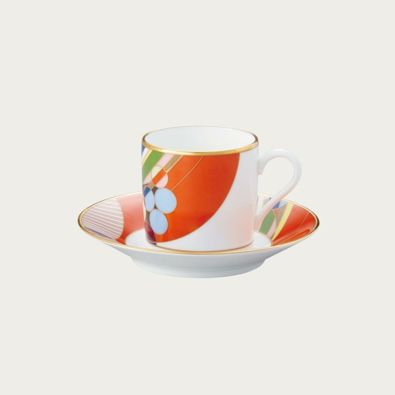 Rakuten - Noritake ノリタケ フランク・ロイド・ライト デザイン テーブルウェア(マーチバルーンズ) コーヒー碗皿 コーヒーカップ＆ソーサー 125ml WT59881/4947 4947J/WT59881