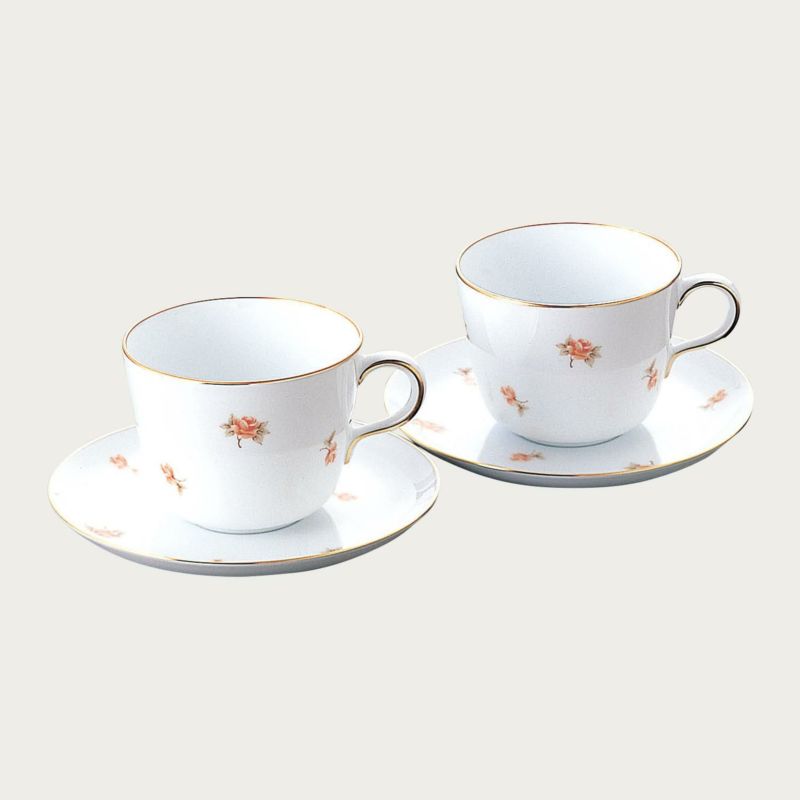 大倉陶園 小花 モーニング碗皿ペアセット 295ml 26CR/5211 5211/26CR コーヒーカップ カップ＆ソーサー