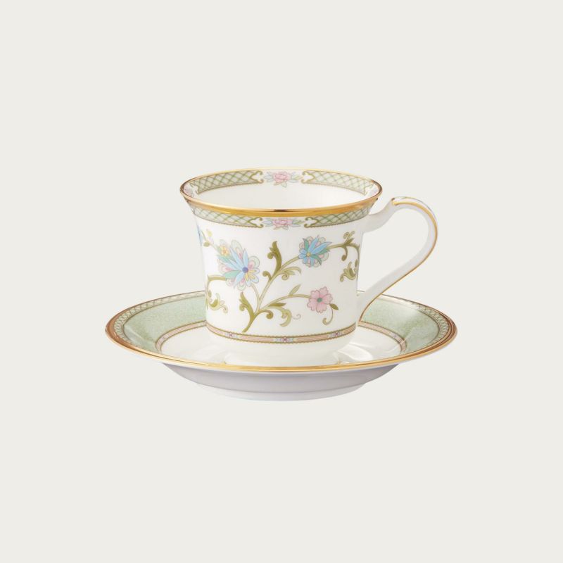 ノリタケ カップ Noritake ノリタケ ヨシノ アメリカン碗皿(グリーン) アメリカンカップ＆ソーサー 240ml Y59589/9983 9983J/Y59589 コーヒーカップ