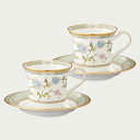 Noritake ノリタケ ヨシノ アメリカン碗皿ペアセット(グリーン) アメリカンカップ＆ソーサーペア コーヒーカップ　240ml Y6704/9983 9983J/Y6704C