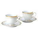 Noritake ノリタケ ティー・コーヒー碗皿ペアセット カップ&ソーサー コーヒーカップ ティーカップ 250cc ハンプシャーゴールド HAMPSHIRE GOLD P91988/4335 4335L/P91988 ハンプシャープラチナ HAMPSHIRE PLATINUM P91988/4336 4336L/P91988