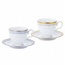 Noritake ノリタケ HAMPSHIRE GOLD & PLATINUM ハンプシャーゴールド＆プラチナ ティー・コーヒー碗皿ペア（金・銀） P91988/4335-6 4335-6L/P91988 カップ&ソーサー コーヒーカップ ティーカップ