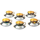 Noritake ノリタケ SHIKISAI RONDO 四季彩舞曲 ティー・コーヒー碗皿揃(6客)(絵変り) N50787/4656-AS 4656-AS/N...