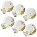 Noritake ノリタケ LADY BUG レディバグ ティー・コーヒー碗皿（6客）（絵変り） N50787/T772-16 T772-16/N50787 カップ＆ソーサー ティーカップ コーヒーカップ