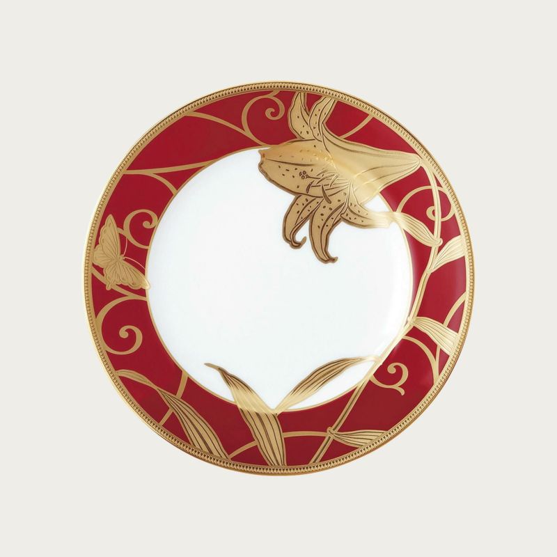 Noritake ノリタケ花金彩百合 21cmプレート 大皿 T59811/4697-1 4697-1/T59811