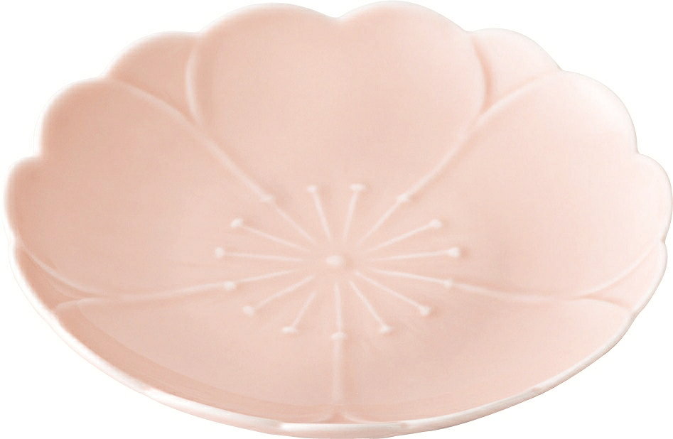 西海陶器 さくら お取皿 桃釉 12096 波佐見焼 3個セット