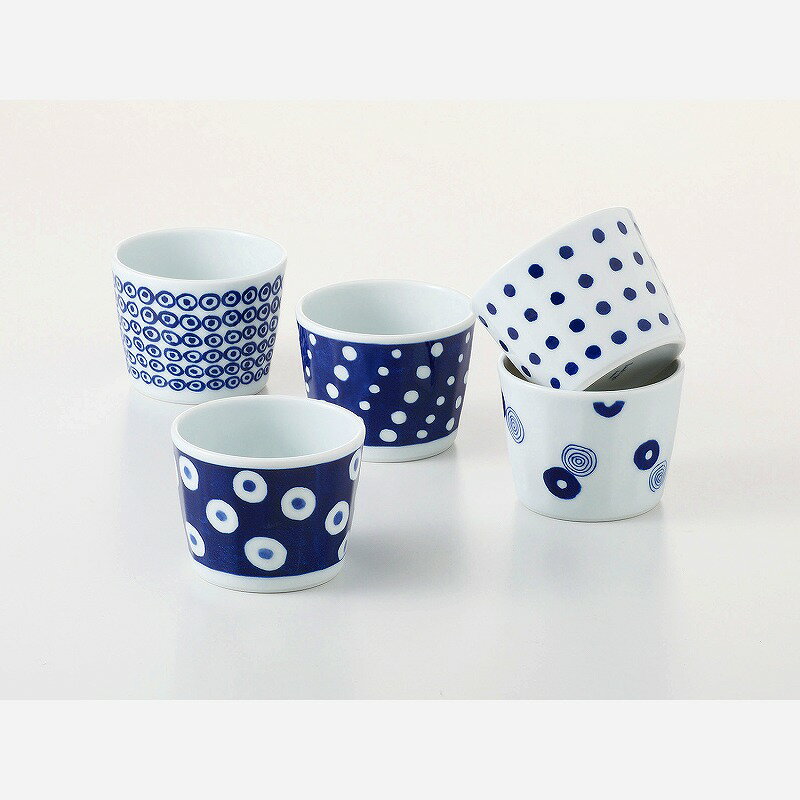 楽天市場】波佐見焼 藍丸紋 軽量カップの通販