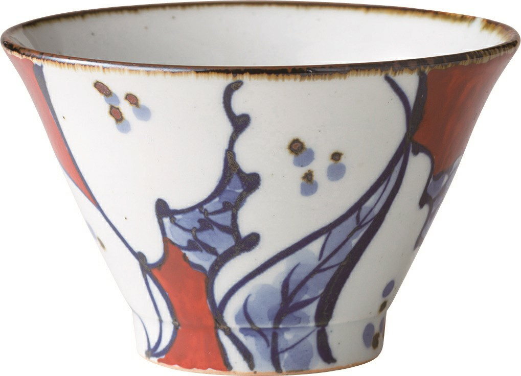 西海陶器 568碗 赤絵ザクロ 18072 波佐見焼