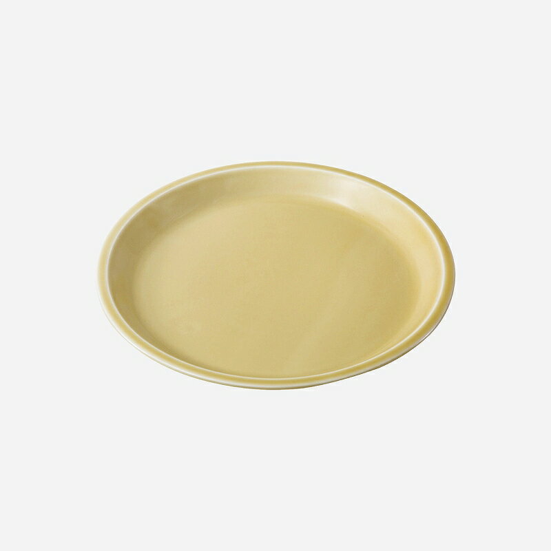 西海陶器 es plate 黄磁釉(19cm) 19603 波佐見焼 3個セット