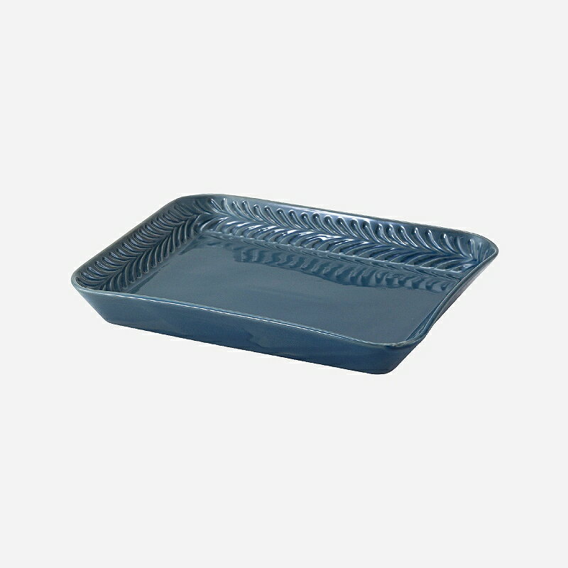 西海陶器 ローズマリー OVEN角トレー・denim 24668 波佐見焼
