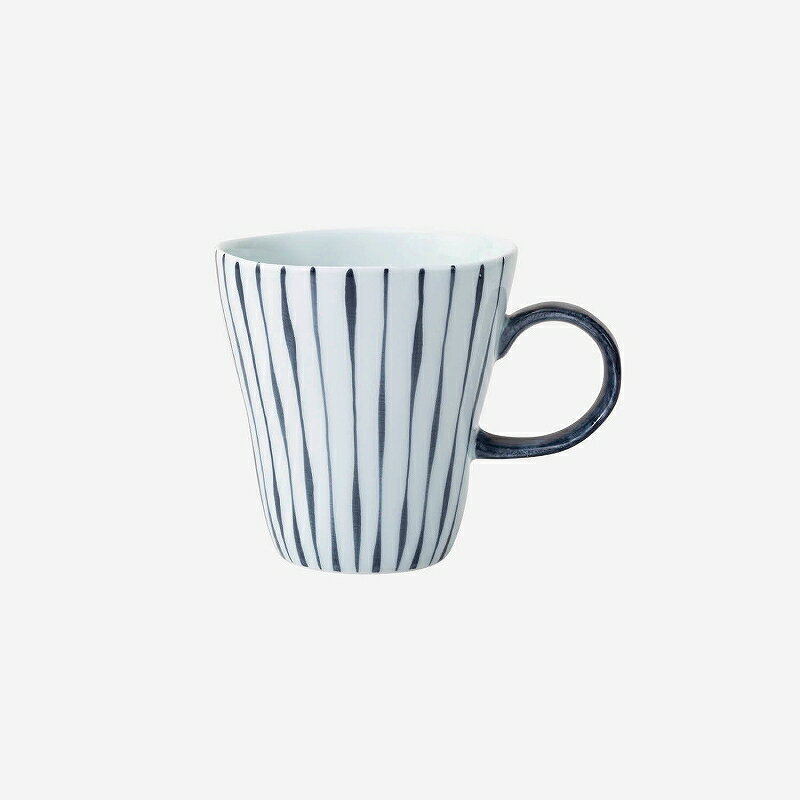 西海陶器 よろけ縞 マグ 灰 25341 波佐見焼