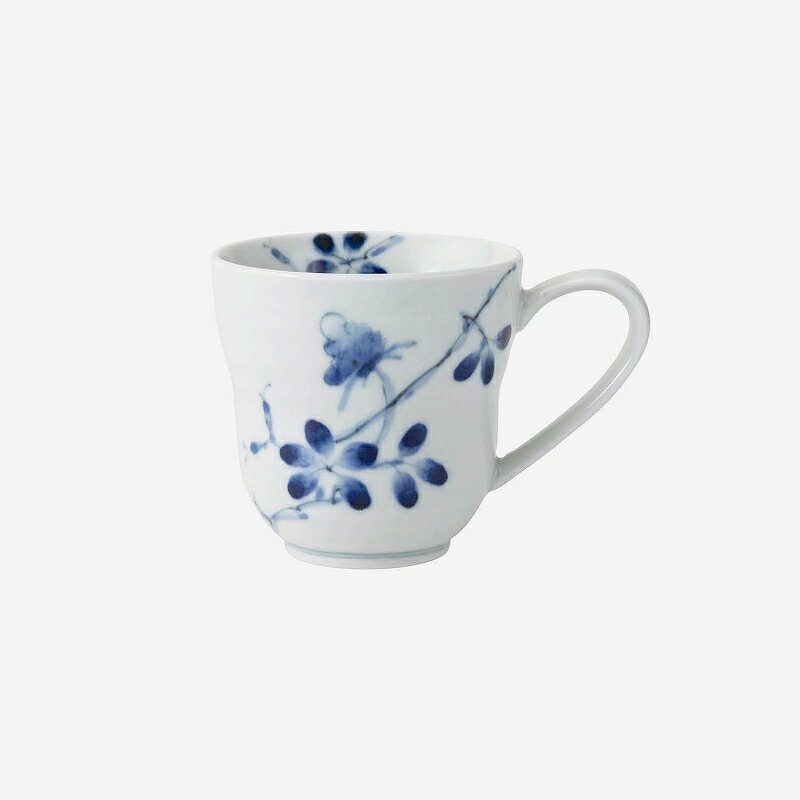 西海陶器 染付野花 ひさごマグ 25433 波佐見焼