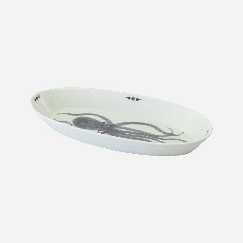 西海陶器 olive バゲットプレート オクトパス 25642 波佐見焼