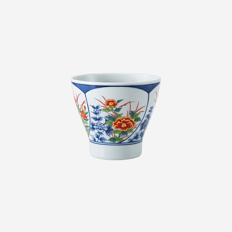 西海陶器 錦間取花 カップ 30883 波佐見焼 5個セット