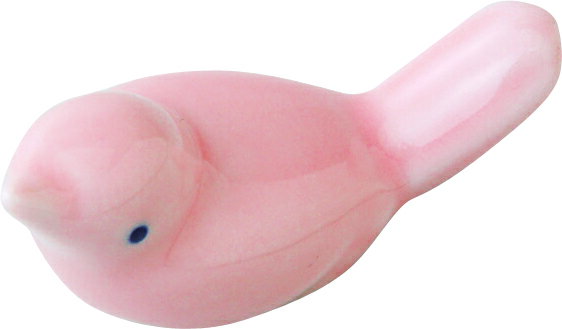 西海陶器 ことり 箸置 ピンク 40024 波佐見焼 5個セット