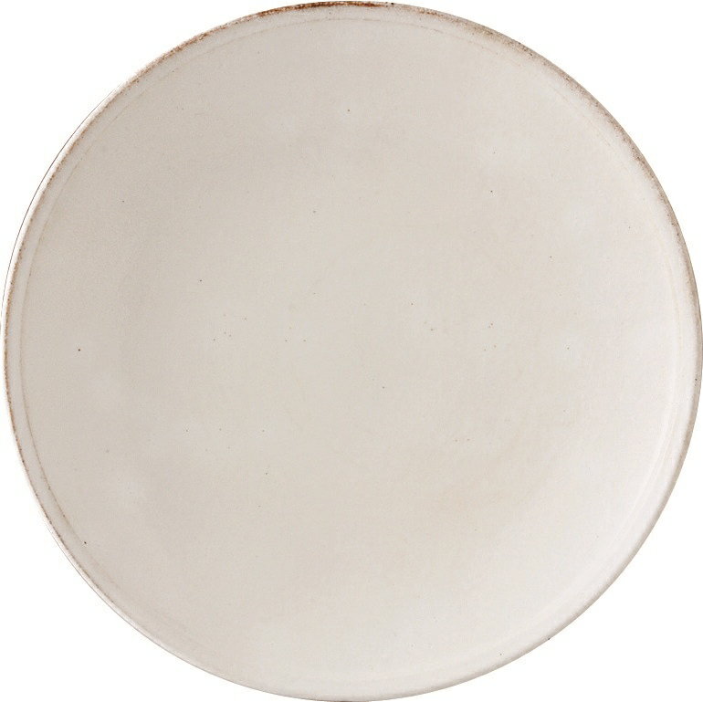 西海陶器 白化粧 8号皿 41803 波佐見焼