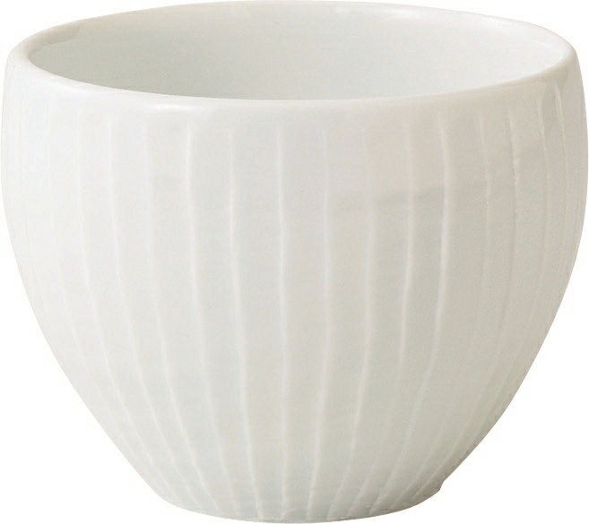 西海陶器 彫刻紋(白磁)カップ 草林彫 44167 波佐見焼