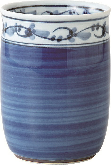 Other Tableware - 西海陶器 菊地紋 湯呑 青・大 70871 波佐見焼 5個セット