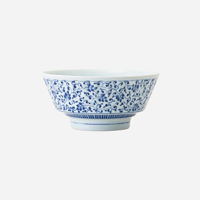 西海陶器 藍染唐草 持易丼 74205 波佐見焼 5個セット