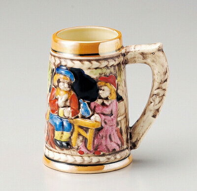 三陶 萬古焼 ロマンスジョッキ 4.5インチ 350cc ビアジョッキ 14298