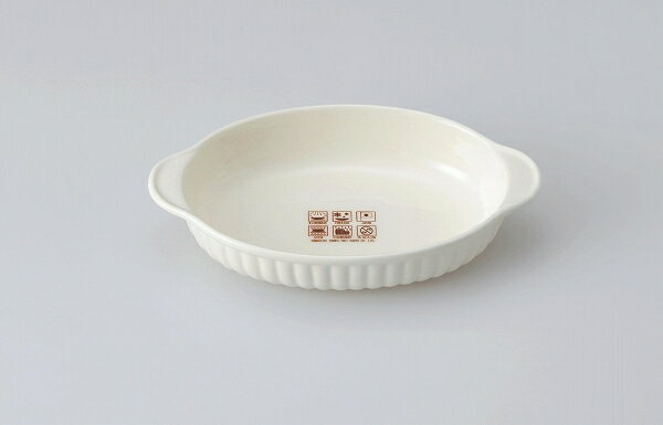三陶 萬古焼 セミポーセリン 立筋オーバルグラタン グラタン皿 13056 大皿のサムネイル