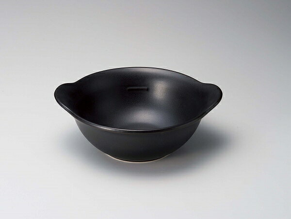 Banko Ware - 三陶 萬古焼 耐熱ラーメン鉢 黒 18397 大鉢