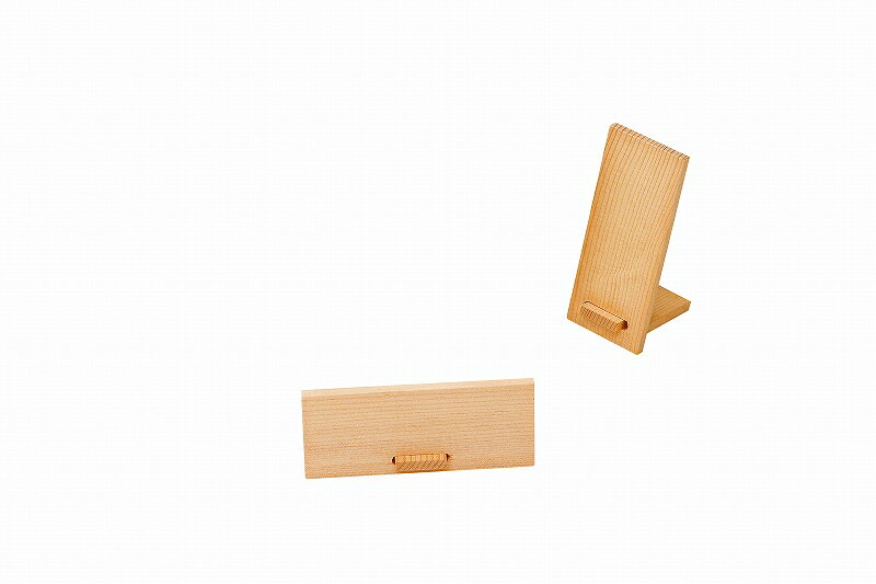 しつらいの栞 Vol.5 'お好みプチスタンド　白木　縦型 50475