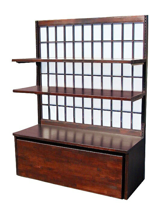 しつらいの栞 Vol.5 '和装ウッドコンポ 障子W900(むかし色)扉収納 52664