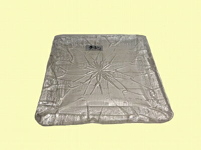 AOYAMA GLASS 青山ガラス あみ角皿 No.9 中皿 手造り【あす楽対応】