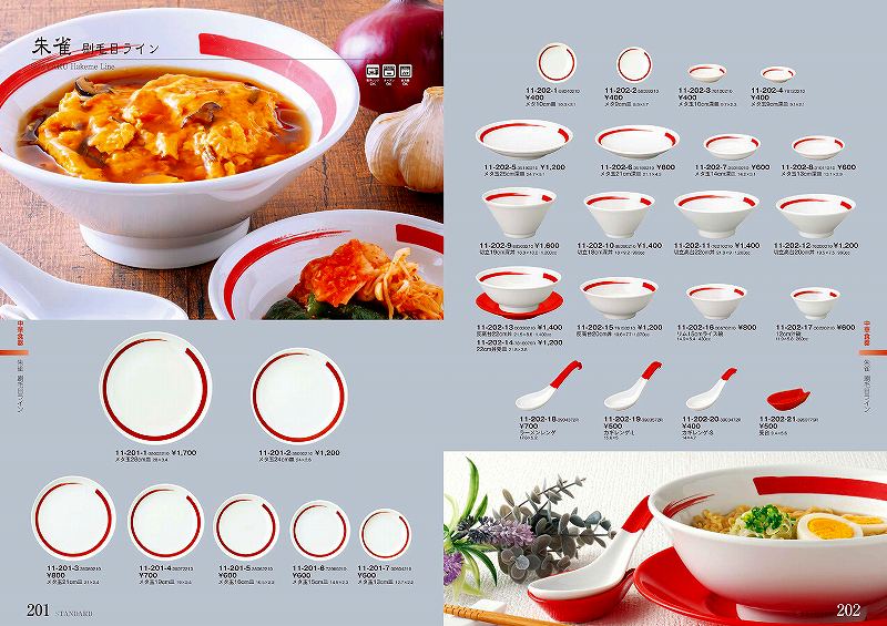 Other Tableware - STANDARD Vol.11 朱雀 刷毛目ライン メタ玉15cm皿 11-201-6
