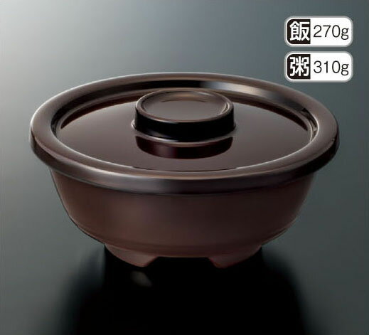 溜内黒 飯碗（身） M-201TMK スリーラインメラミンウェア2026