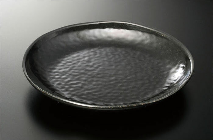 乐天商城 - 黒釉 23cm 丸皿 M-461KYU スリーラインメラミンウェア2026