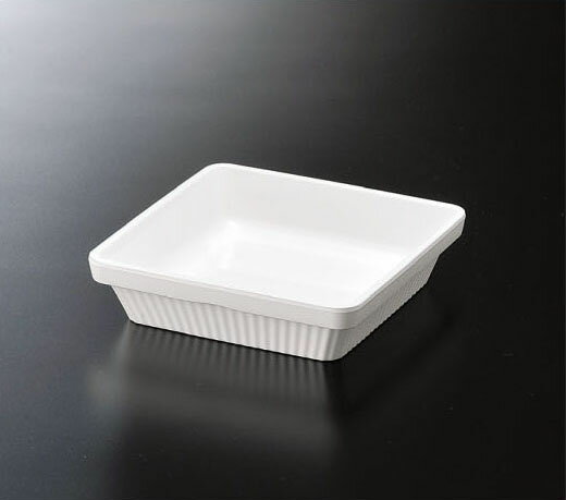 パルホワイト 角皿 M15001PW スリーラインメラミンウェア2026(3.0)