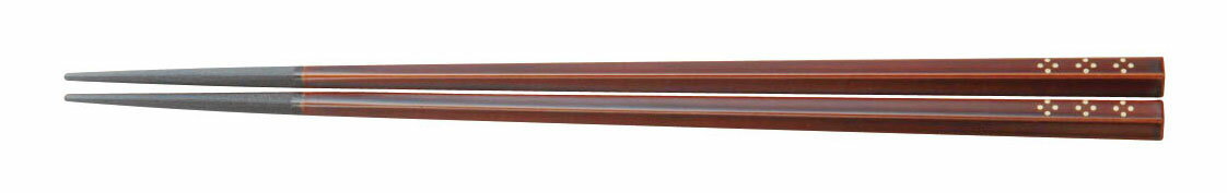 チーク／小紋 22.5cm 五角箸 TF-103TE スリーラインメラミンウェア2026