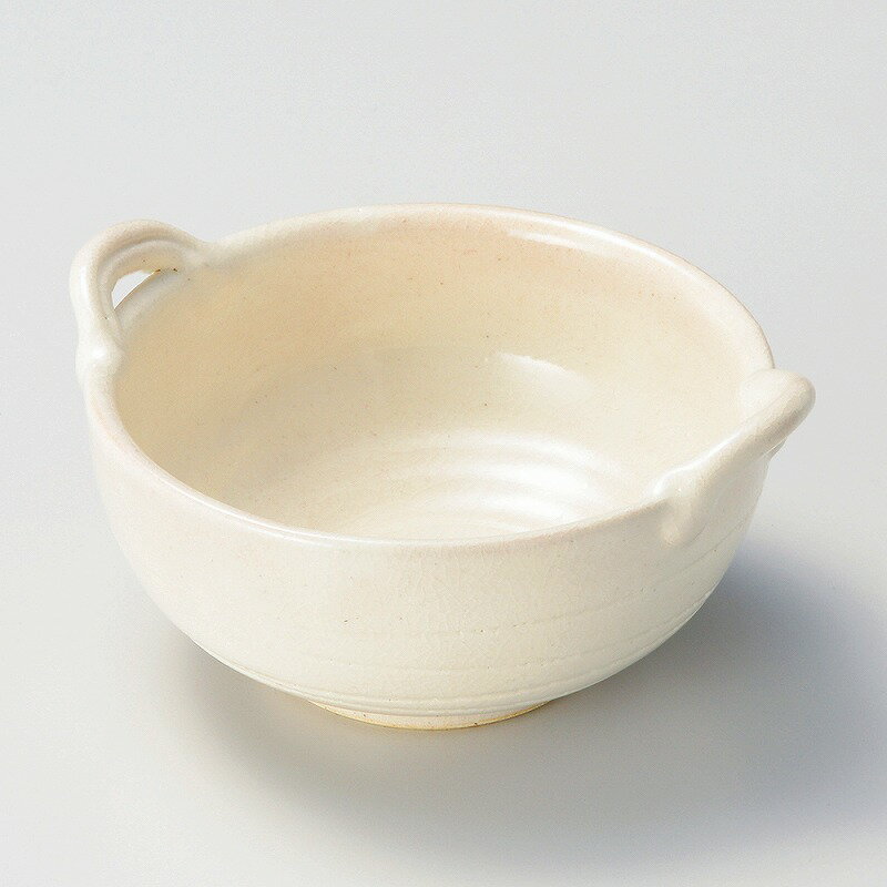 ときわ 第28集 手造りモダン粉引（土物）手付き4.0ボール ミ059-278