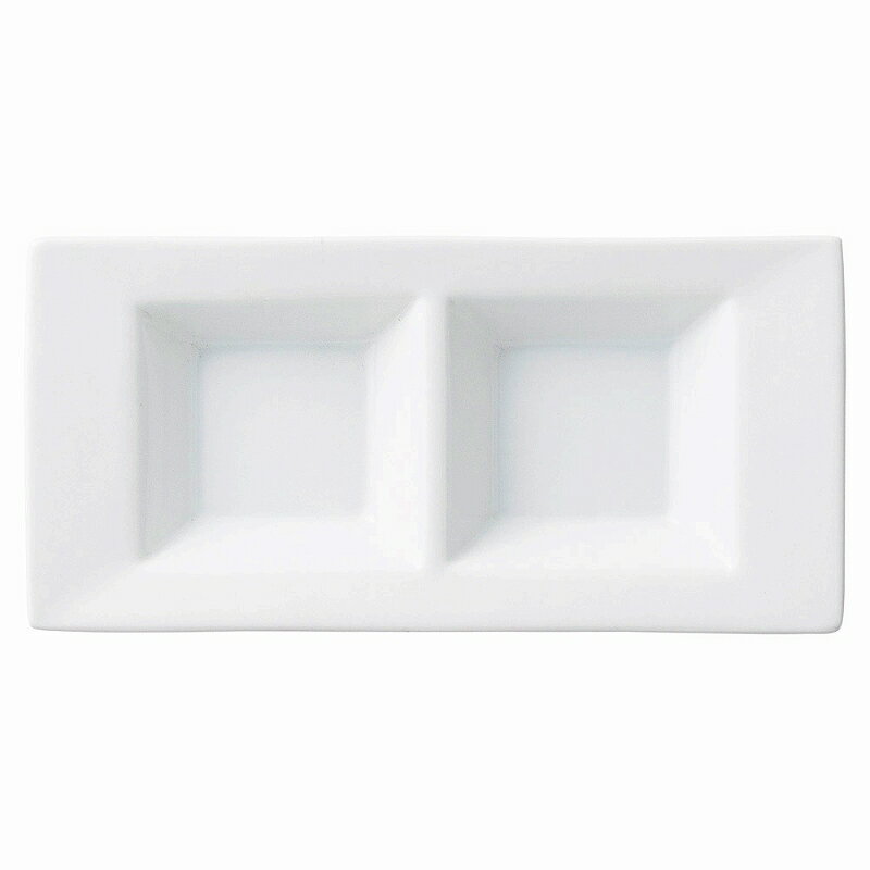 ときわ 第28集 スタイル 白2仕切皿 ホ513-068