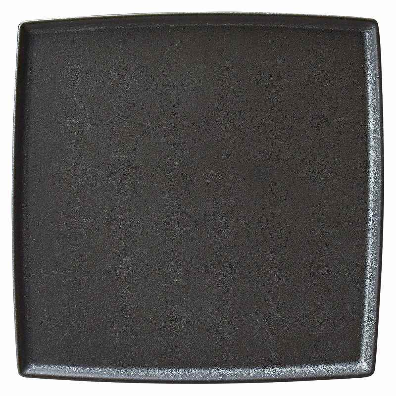 ときわ 第28集 フィノブラック 25.5cm スクエアープレート カ556-078