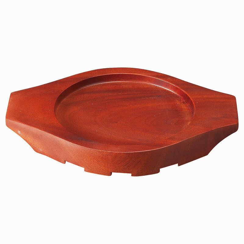 ときわ 第28集 ［木］石焼ビビンバ18cm〜20cm用木製敷板 スリ漆仕上げ ヌ735-158