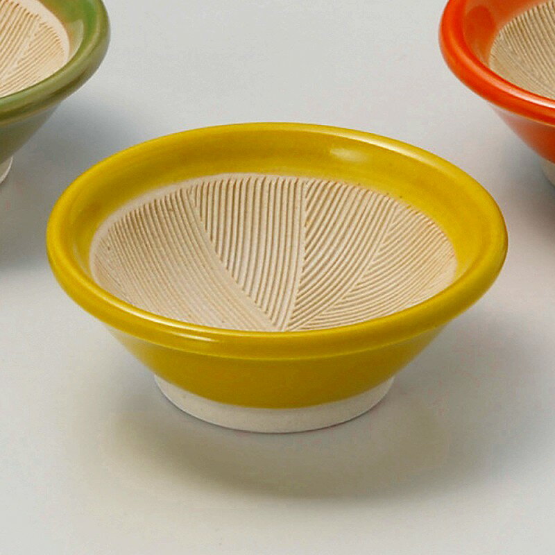 ときわ 第28集 イエロー2.5寸すり小鉢 カ091-338