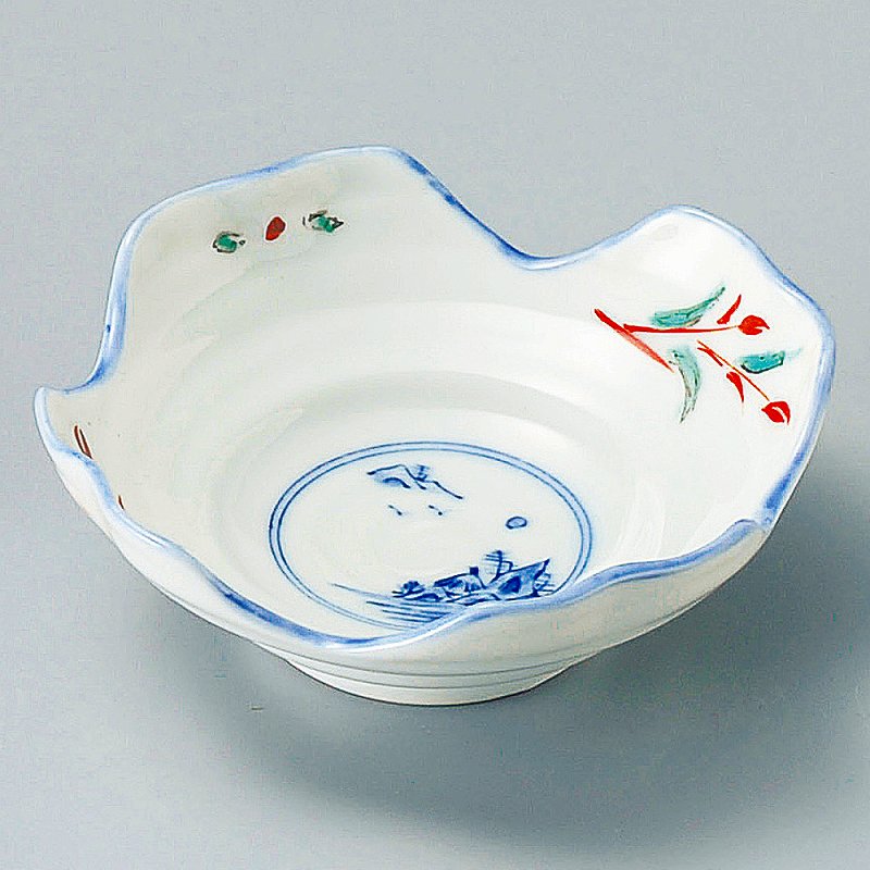 ときわ 第28集 赤絵京山水四ツ山鉢 カ098-078