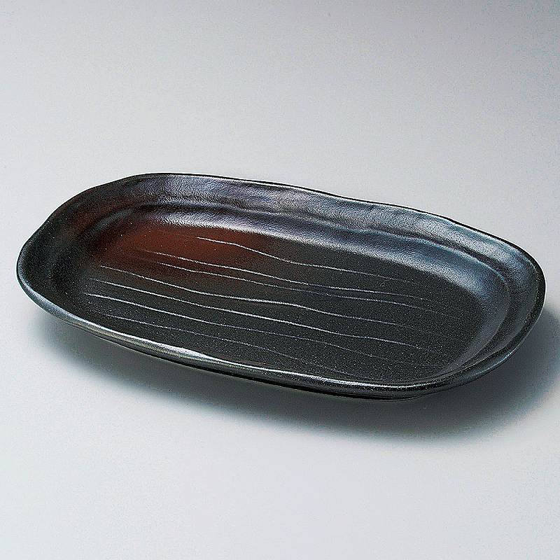 ときわ 第28集 黒備前楕円皿大 ネ147-148