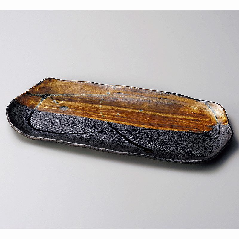 ときわ 第28集 流木長角皿 大 ネ166-038