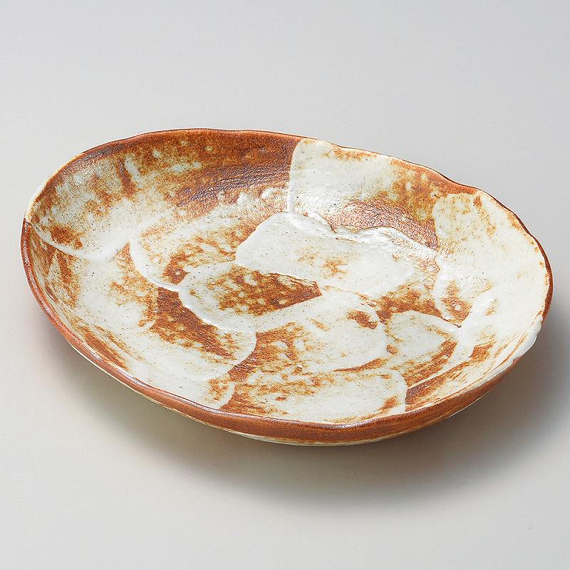 ときわ 第28集 南蛮志野楕円 大皿 イ168-068