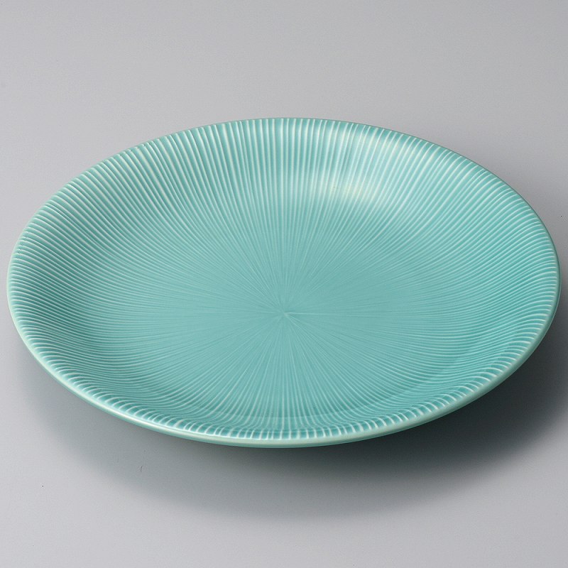 ときわ 第28集 トルコブルー千段尺皿 ユ175-048