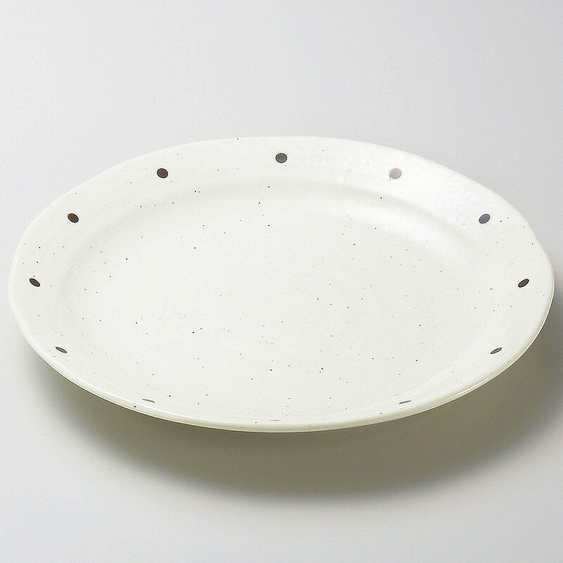 ときわ 第28集 粉引ドット6.0皿 キ179-098