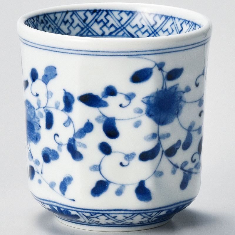 ときわ 第28集 藍凛唐草寿司湯呑 ホ375-278