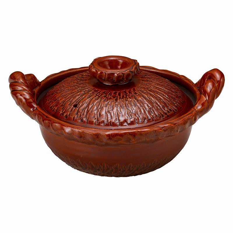 ときわ 第28集 アメ釉（手造）8号鍋 ス402-028