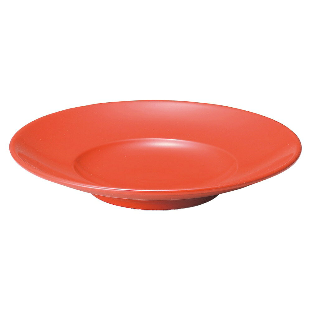ニューチャイナ（黒・赤） 赤22cm丼受皿 カ587-359 ときわ 第29集